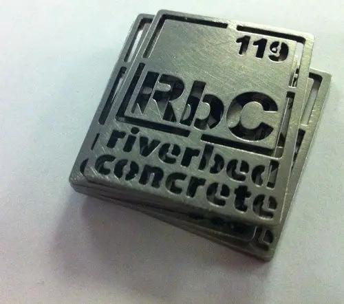 Stainless Steel Concrete Custom Logo Medallions - Image 3