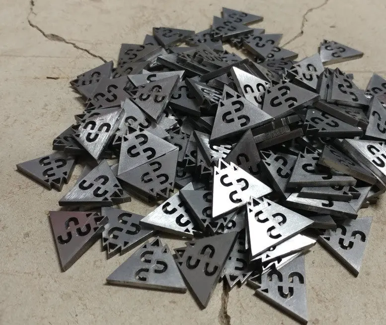 Stainless Steel Concrete Custom Logo Medallions - Image 4
