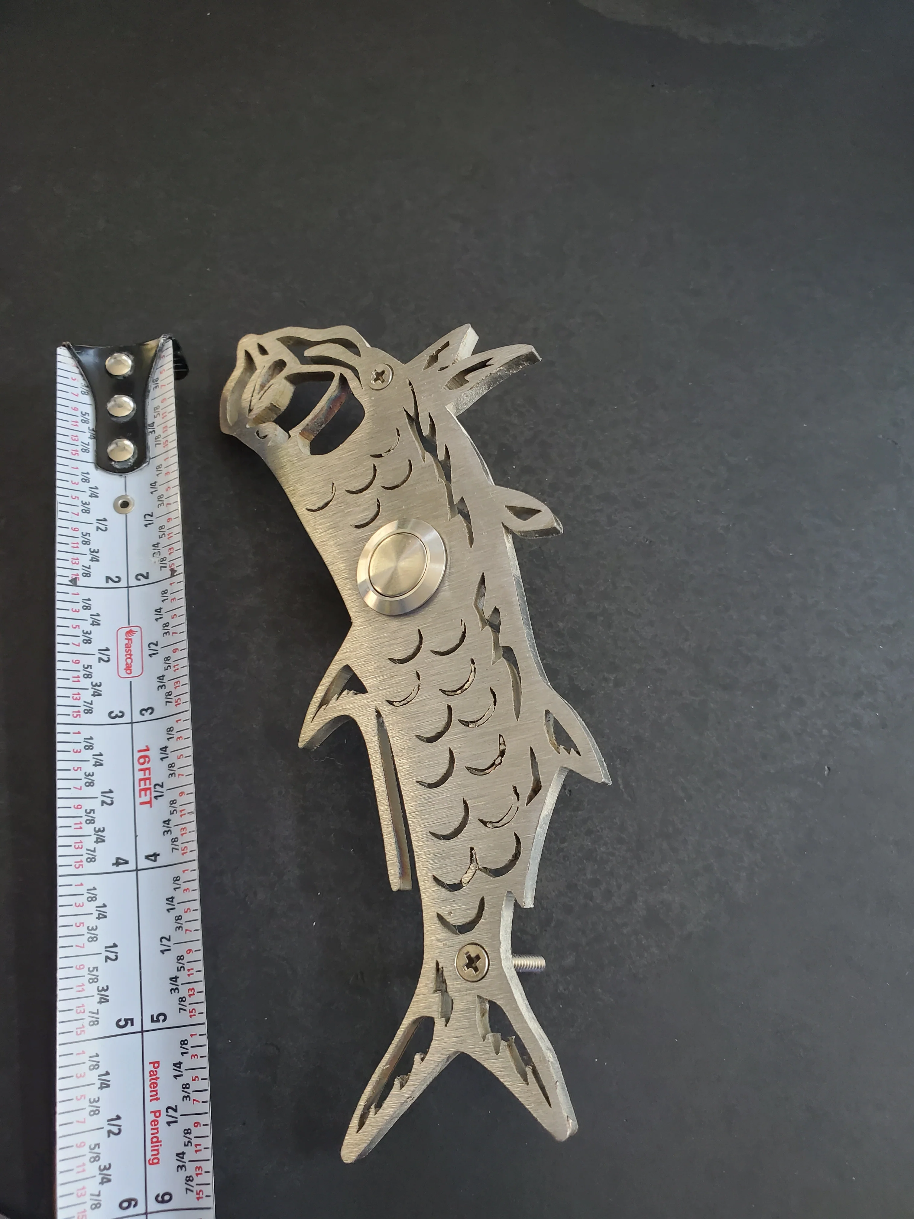 Stainless Steel Koi Fish Doorbell - Image 3