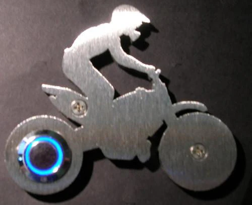 Stainless Steel Motocross Dirtbike Doorbell - Image 2