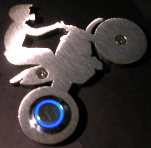 Stainless Steel Motocross Dirtbike Doorbell - Image 3