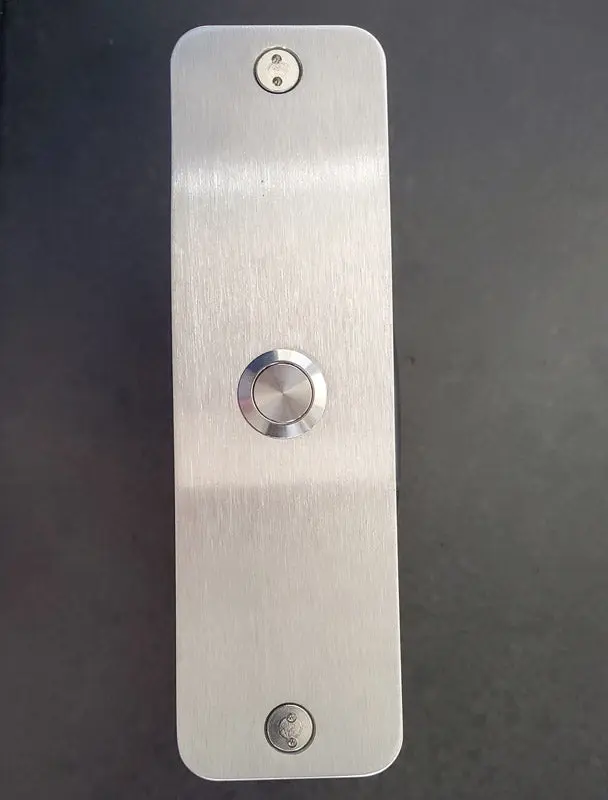 Stainless Steel Tall Narrow Doorbell - 6" x 1.75"