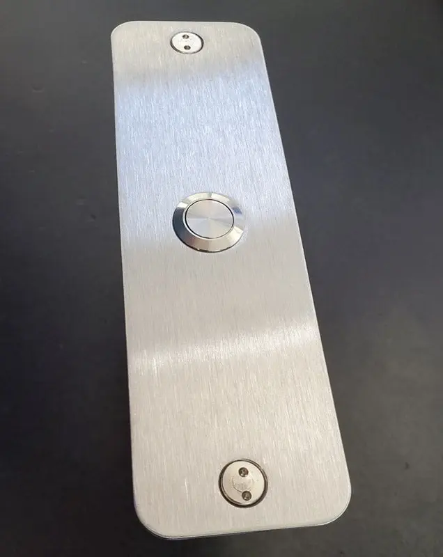 Stainless Steel Tall Narrow Doorbell - 6" x 1.75" - Image 2
