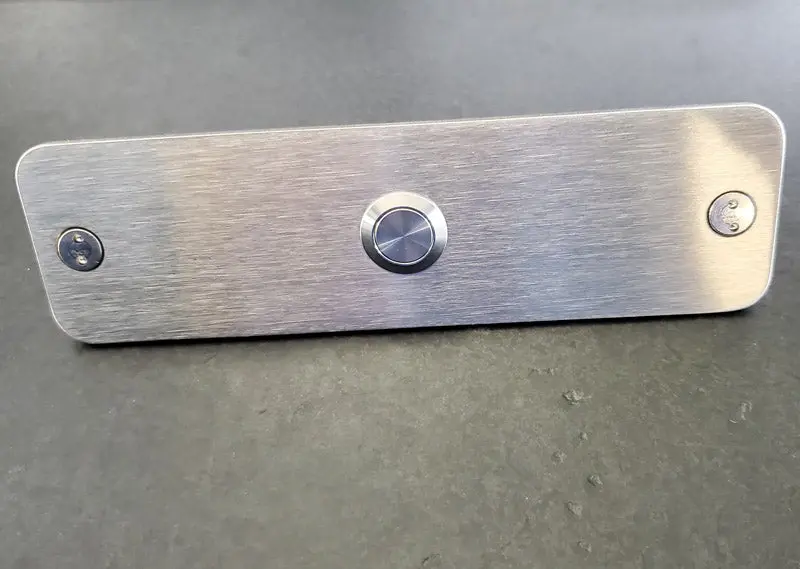 Stainless Steel Tall Narrow Doorbell - 6" x 1.75" - Image 3