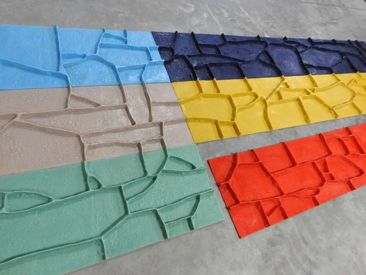 Vertical Concrete Stamp - Stone Matrix (6 Piece Stamp Set) - Image 10